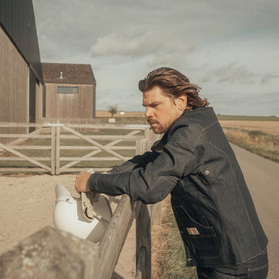 Age of Glory Craftsman Motorcycle Jacket Denim | Veloce Club