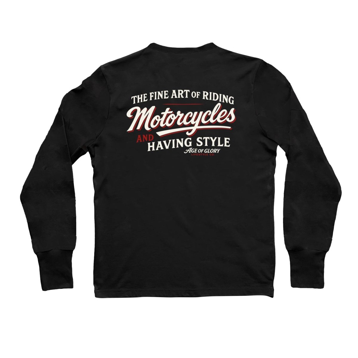Age of Glory Fine Art Long Sleeve T-shirt in Black