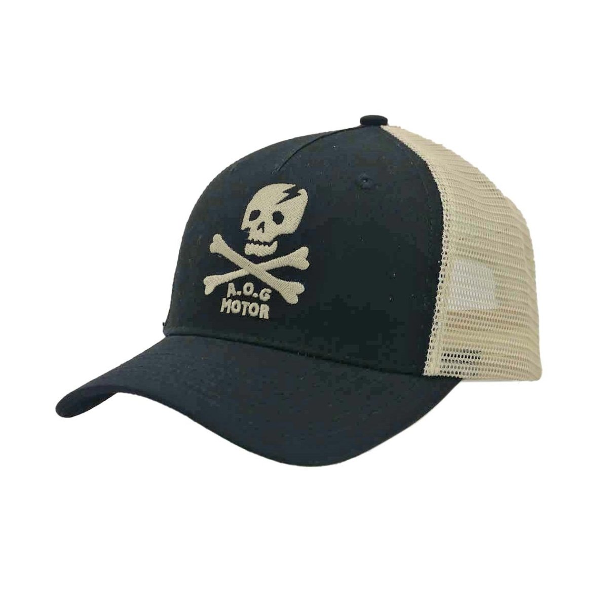 Age of Glory Marauder Trucker Cap in Black and off-white