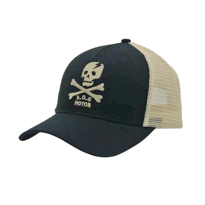 Age of Glory Marauder Trucker Cap in Black and off-white