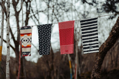 Age of Glory Painted Stripes Neck tube in Black