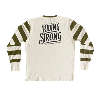 Age of Glory Riding Strong Long Sleeve in Off White - available at Veloce Club