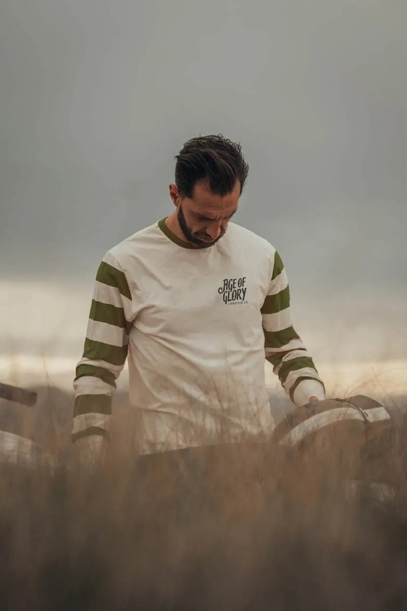 Age of Glory Riding Strong Long Sleeve in Off White