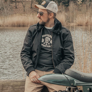 Age of Glory Cockpit Jacket in Black | Veloce Club