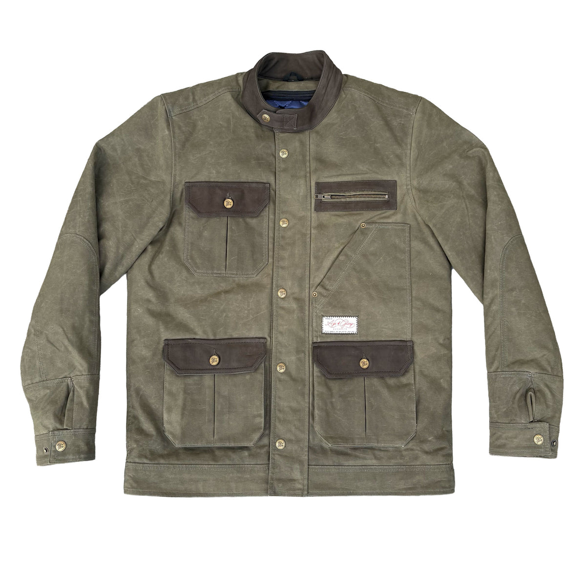 Age of Glory Escape Waxed Cotton Jacket Green