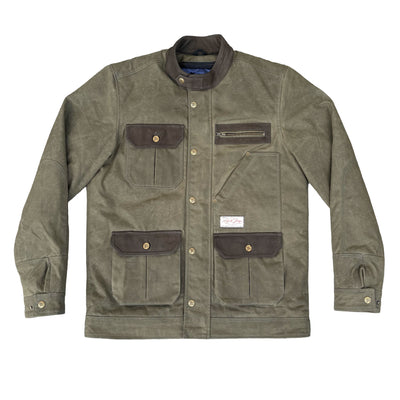 Age of Glory Escape Waxed Cotton Jacket Green