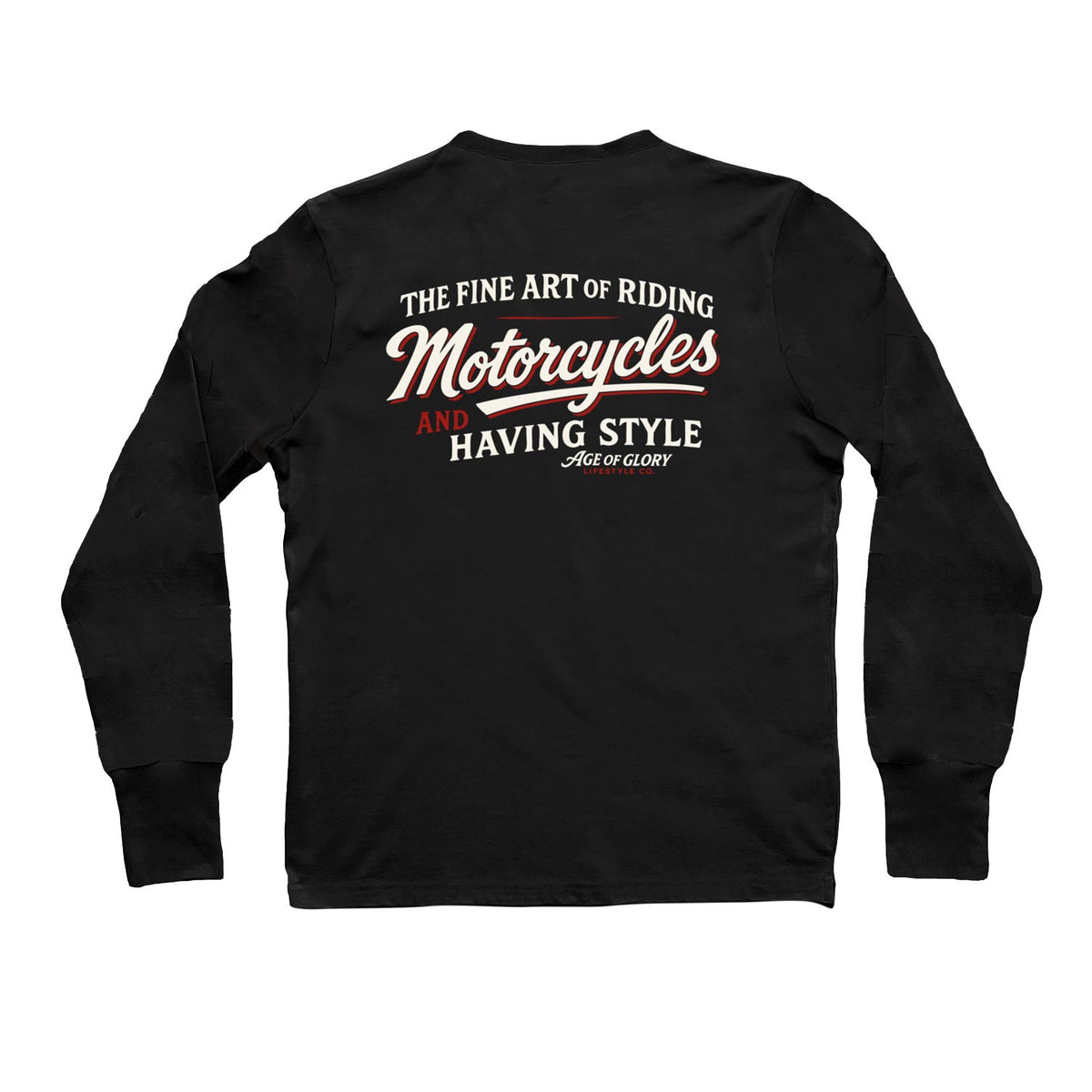 Age of Glory Fine Art Long Sleeve T-shirt in Black