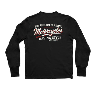 Age of Glory Fine Art Long Sleeve T-shirt in Black