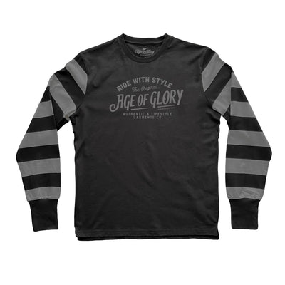 Age of Glory Original Long Sleeve T-shirt Washed Black