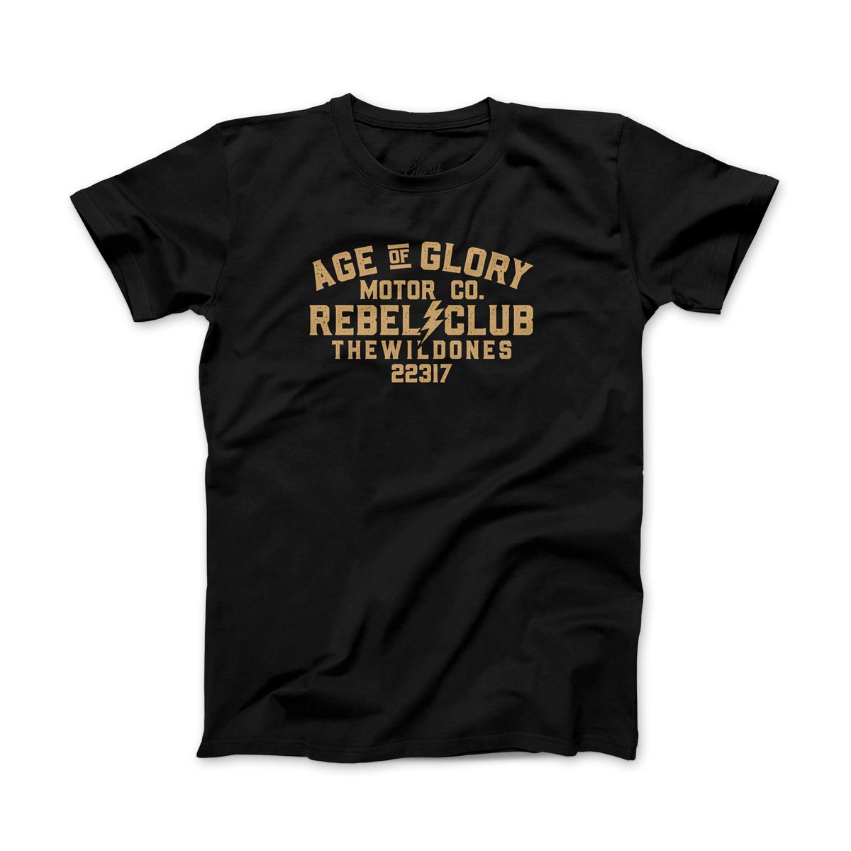 Age of Glory Wild Ones T-Shirt Washed Black | Veloce Club