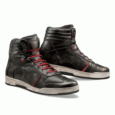 Stylmartin Iron Waterproof Motorcycle Sneaker in Black | Veloce Club