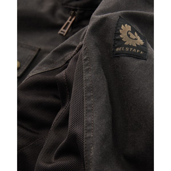 Belstaff Temple Waxed Cotton Motorcycle Jacket Mahogany