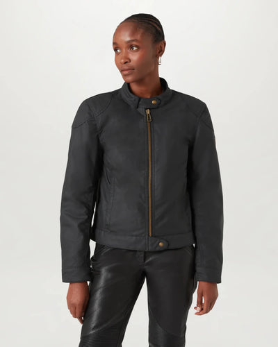 Belstaff Bamburgh Women's Motorcycle Jacket - Black | Veloce Club