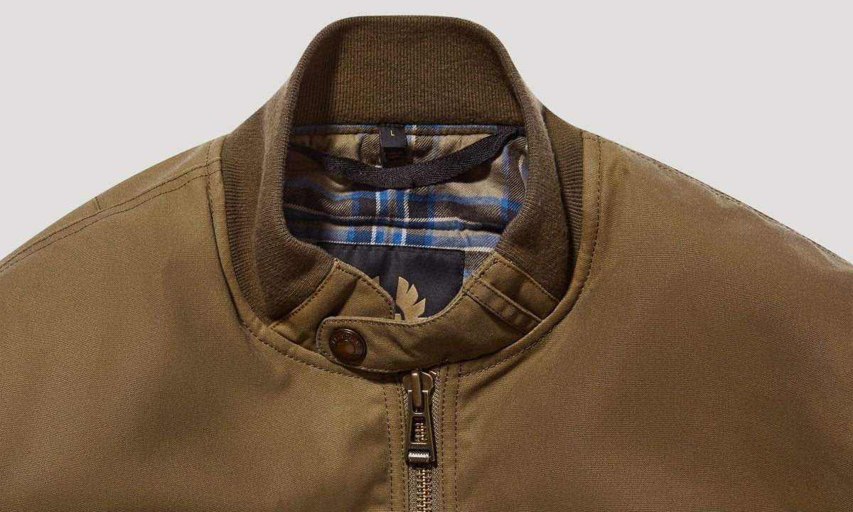 Belstaff Brecon Motorcycle Bomber - Olive Green | Veloce Club