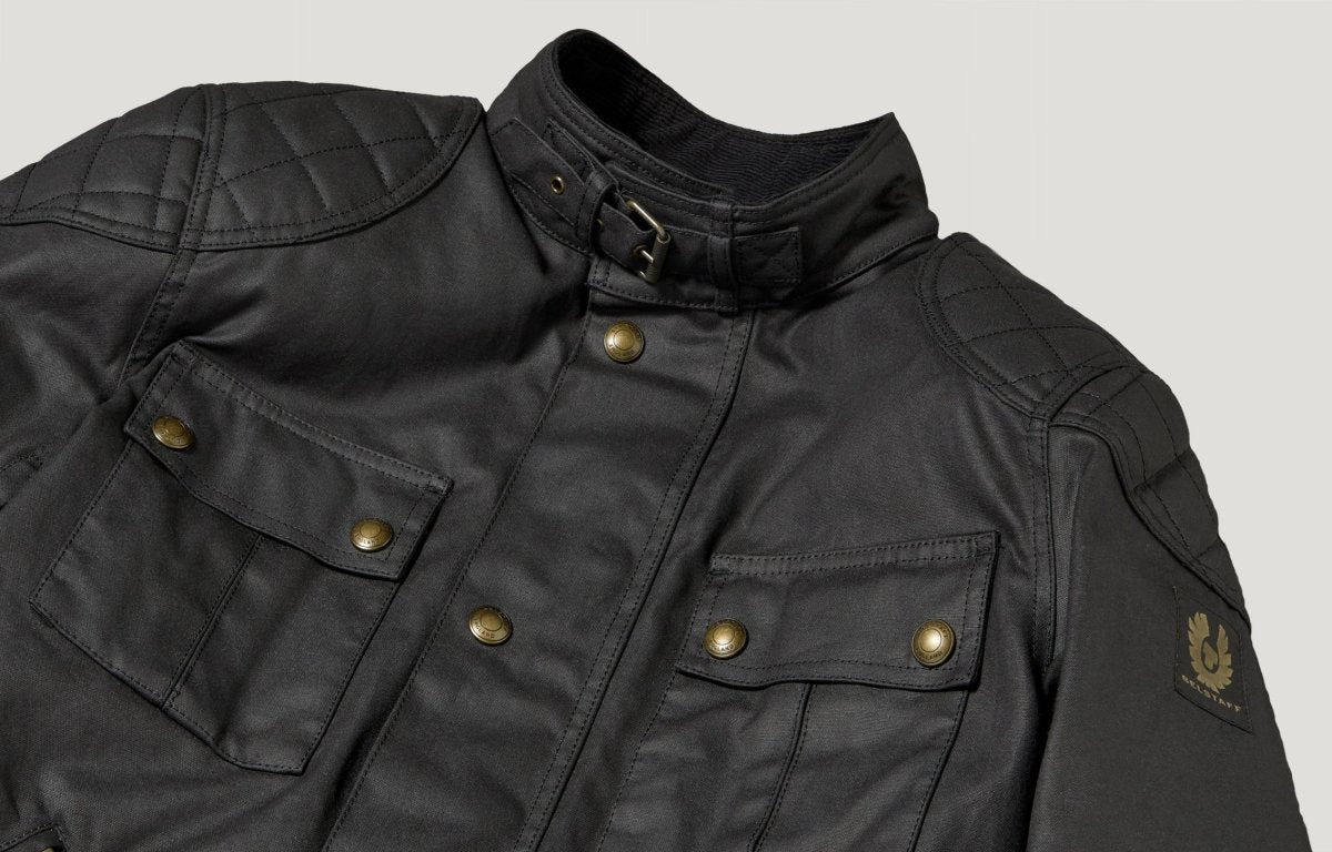 Belstaff Brooklands Waxed Cotton Jacket - Black | Veloce Club