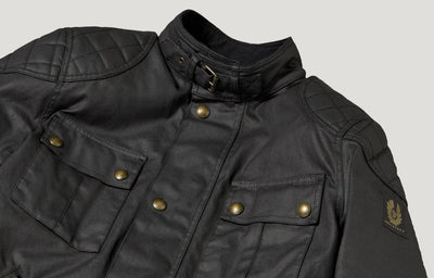 Belstaff Brooklands Waxed Cotton Jacket - Black | Veloce Club