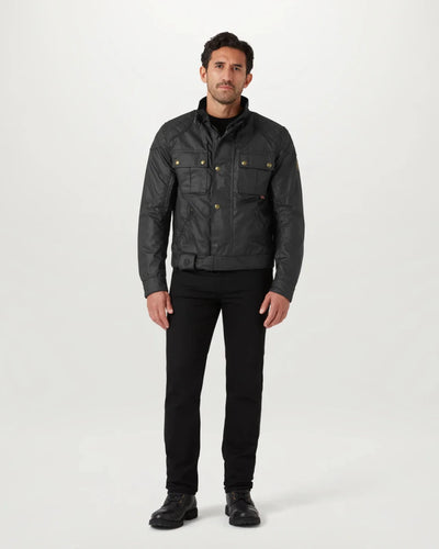 Belstaff Brooklands Waxed Cotton Jacket - Black | Veloce Club