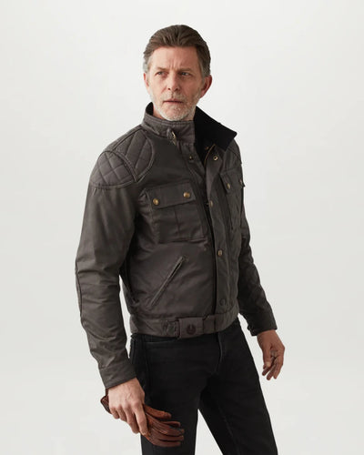 Belstaff Brooklands Waxed Cotton Jacket - Mahogany | Veloce Club