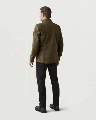 Belstaff Crosby Waxed Cotton Jacket In Forest Green | Veloce Club