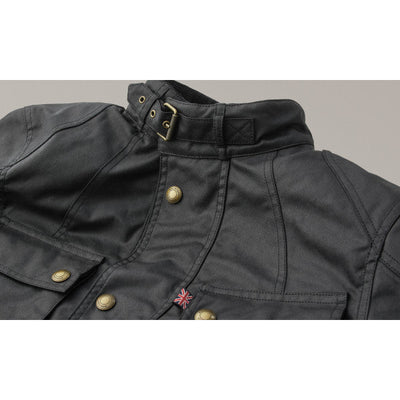 Belstaff Crosby Waxed Cotton Jacket in Black - available at Veloce Club