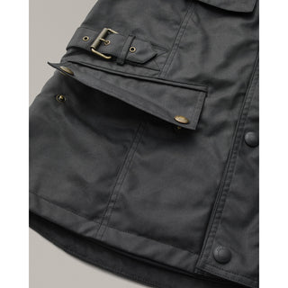 Belstaff Crosby Waxed Cotton Jacket In Black - available at Veloce Club