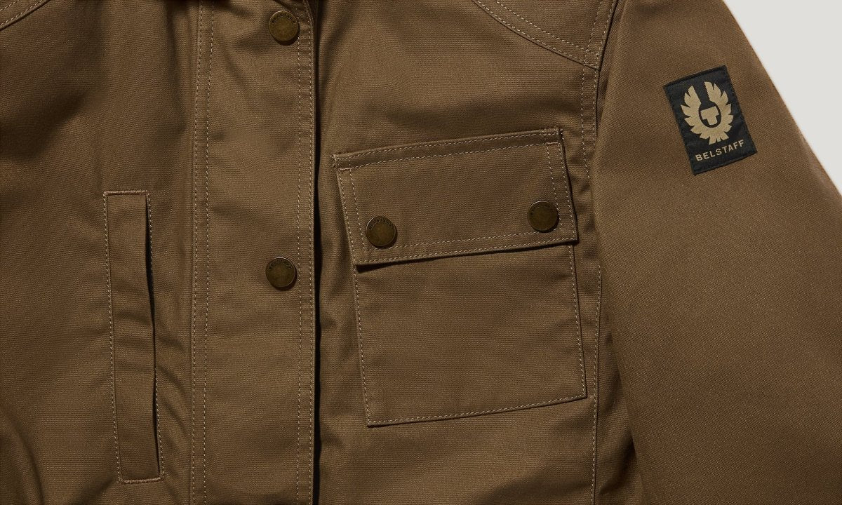 Belstaff Kate's Cottage Women's Motorcycle Jacket - Sand | Veloce Club