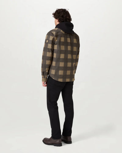 Belstaff Mansion Overshirt - Chequered Olive / Black | Veloce Club