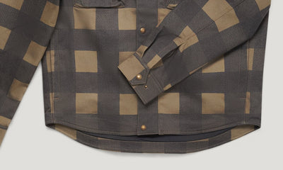 Belstaff Mansion Overshirt - Chequered Olive / Black | Veloce Club