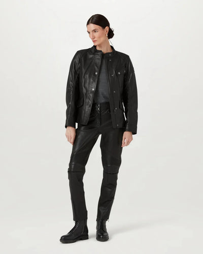 Belstaff Penrith Women's Motorcycle Jacket - Black |Veloce Club
