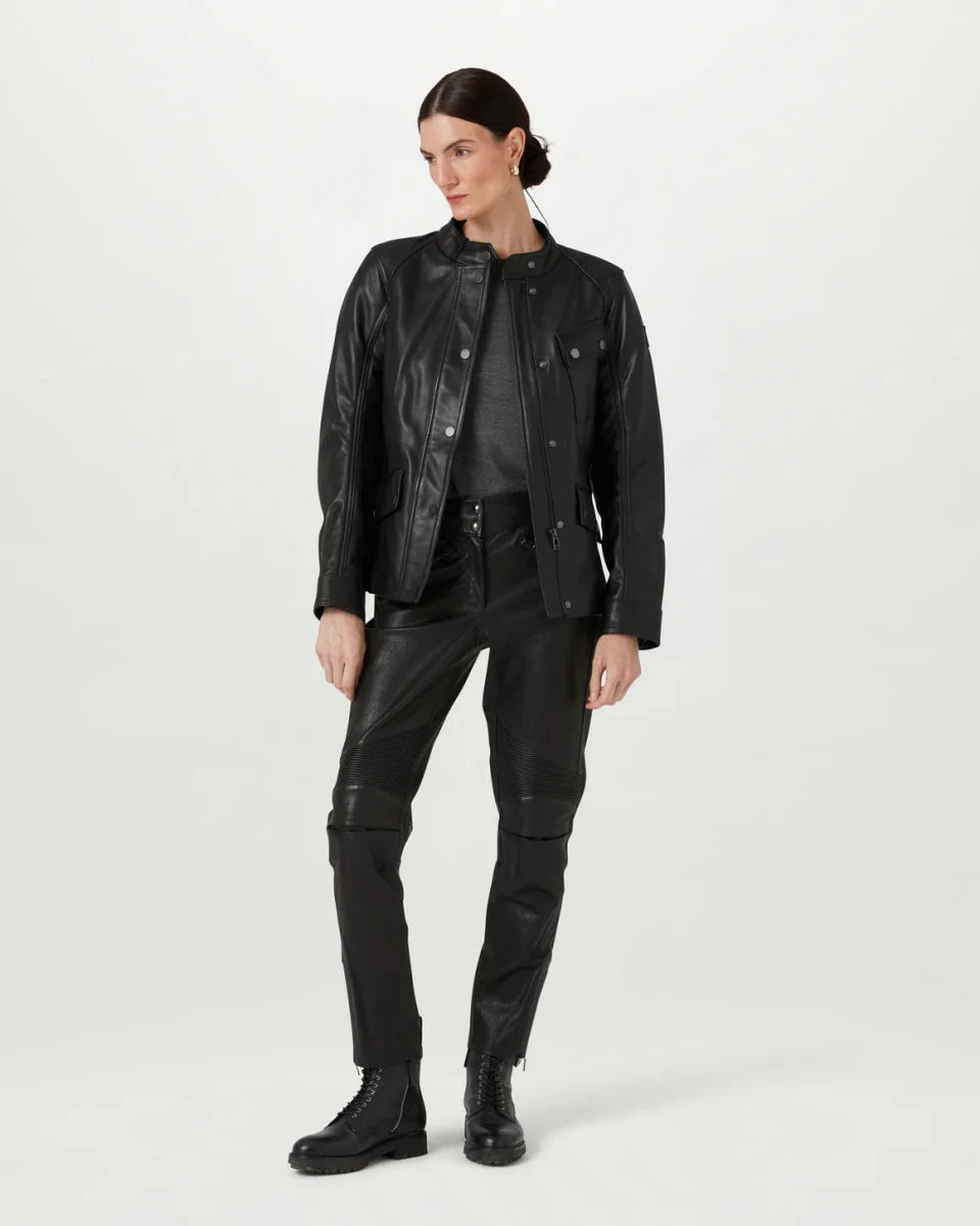 Belstaff Penrith Women's Motorcycle Jacket - Black |Veloce Club