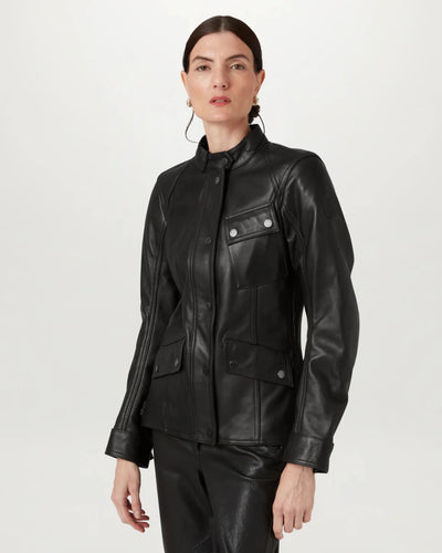 Belstaff Penrith Women's Motorcycle Jacket - Black |Veloce Club