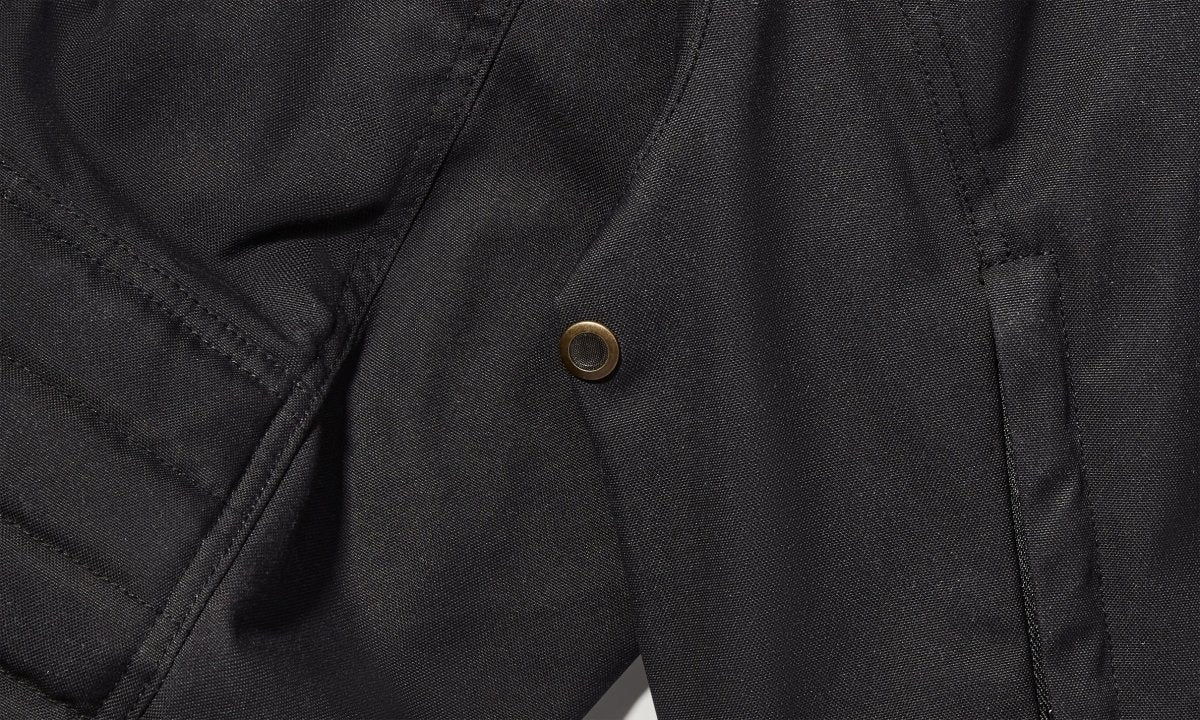 Belstaff Roberts Cotton Canvas Motorcycle Jacket - Black | Veloce Club