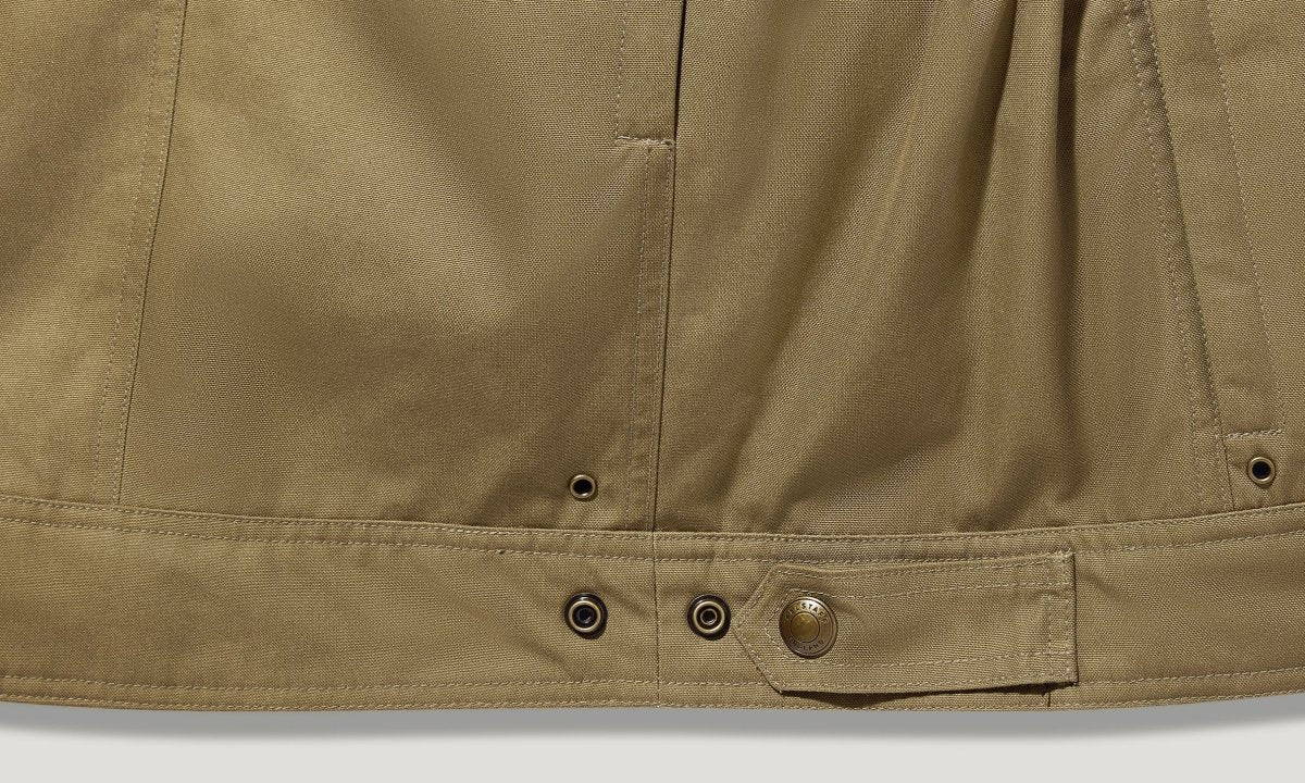 Belstaff Roberts Cotton Canvas Motorcycle Jacket - Olive | Veloce Club