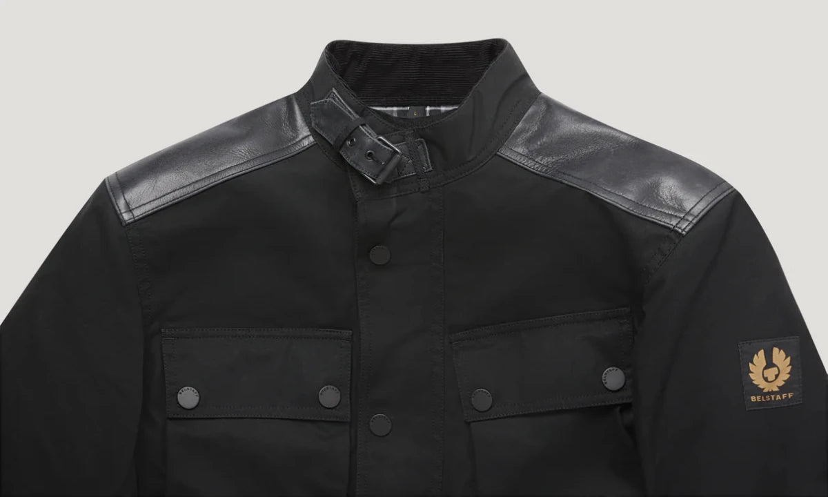 Belstaff Trackmaster Ultracore 8oz Jacket - Black | Veloce Club
