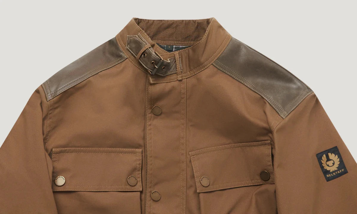 Belstaff Trackmaster Ultracore 8oz Jacket - Sand | Veloce Club