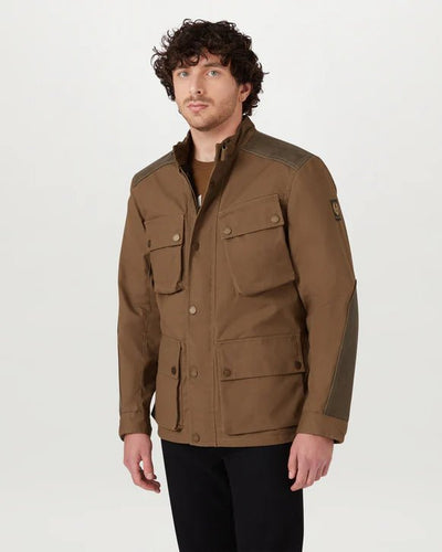 Belstaff Trackmaster Ultracore 8oz Jacket - Sand | Veloce Club