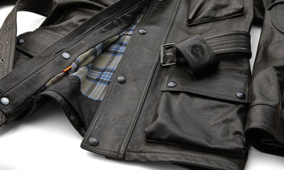 Belstaff Trialmaster Hand Waxed Leather Jacket - Dark Belstaff Olive | Veloce Club