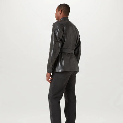 Belstaff Trialmaster Hand Waxed Leather Jacket - Dark Belstaff Olive | Veloce Club