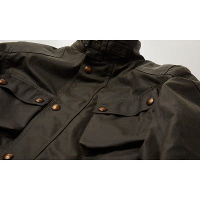 Belstaff Trialmaster Jacket in Olive - available at Veloce Club