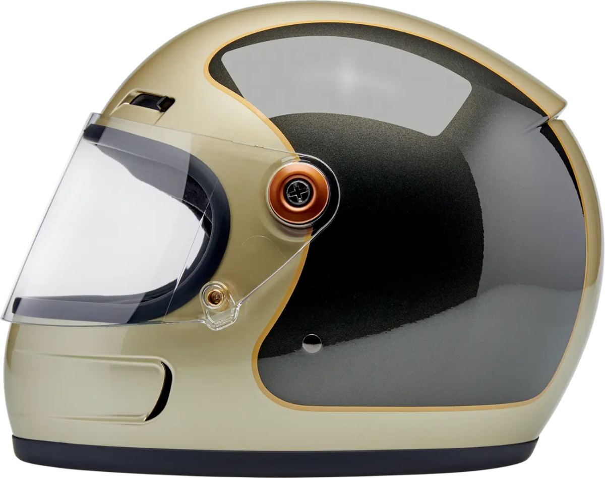 Biltwell Gringo SV Helmet in Metallic Champagne / Charcoal Tracker - available at Veloce Club