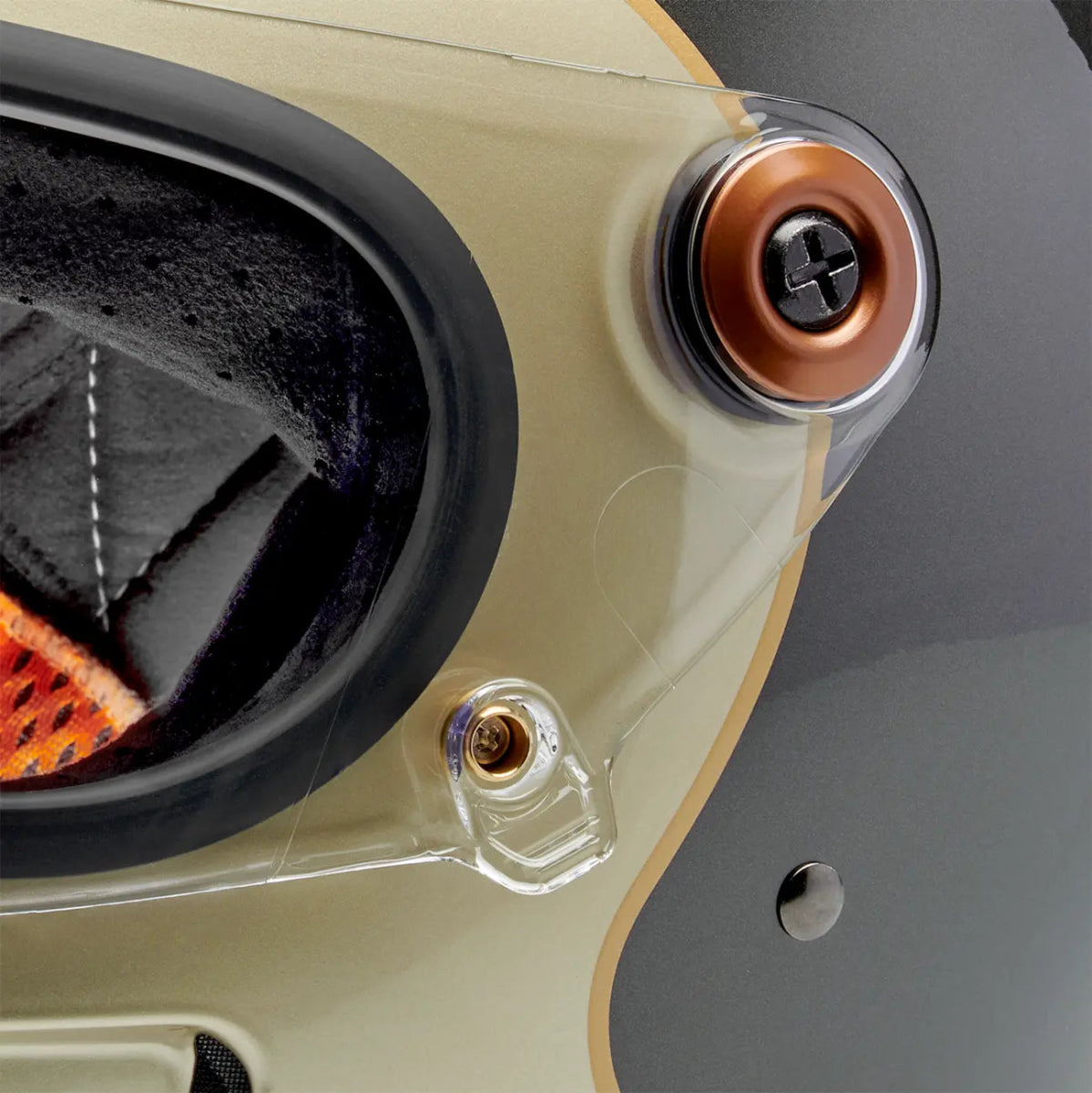 Biltwell Gringo SV Helmet in Metallic Champagne / Charcoal Tracker - available at Veloce Club