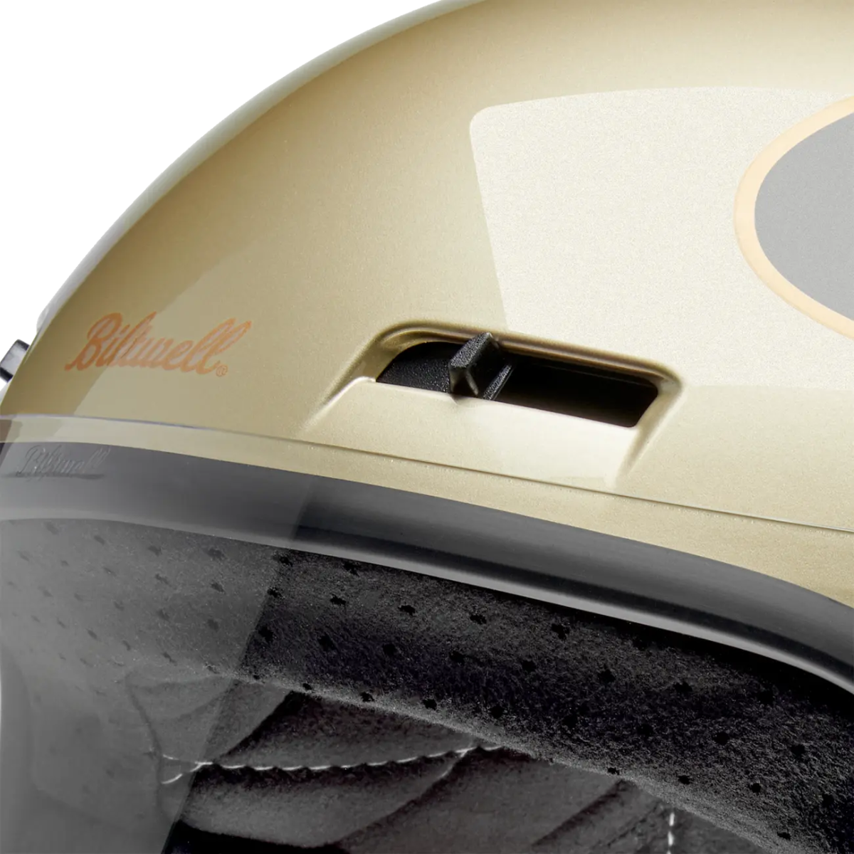 Biltwell Gringo SV Helmet in Metallic Champagne / Charcoal Tracker - available at Veloce Club