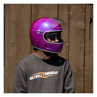 Biltwell Gringo SV Helmet - Metallic Grape - available at Veloce Club