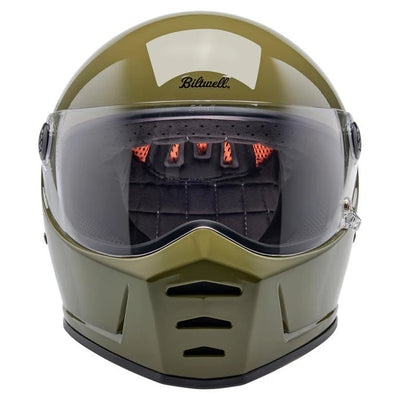 Biltwell Lane Splitter Helmet in Olive Green