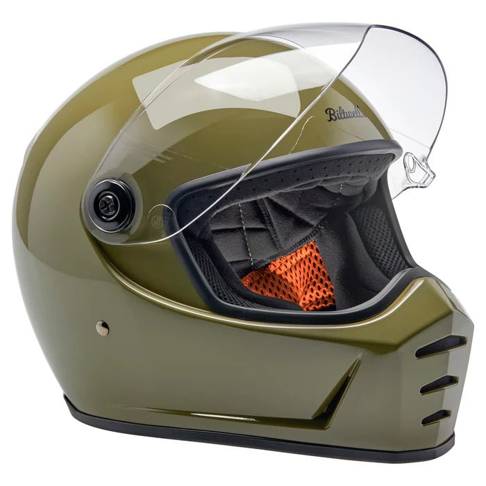 Biltwell Lane Splitter Helmet in Olive Green