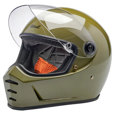 Biltwell Lane Splitter Helmet in Olive Green
