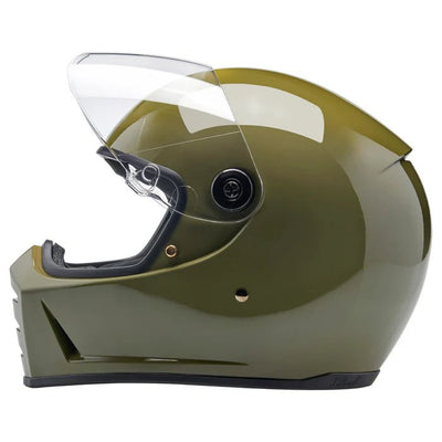 Biltwell Lane Splitter Helmet in Olive Green