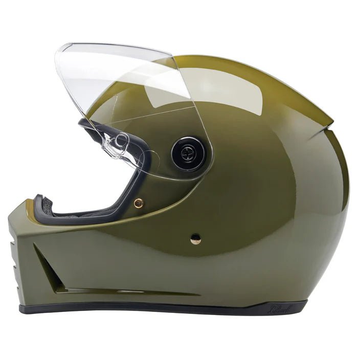 Biltwell Lane Splitter Helmet in Olive Green