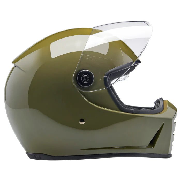Biltwell Lane Splitter Helmet in Olive Green