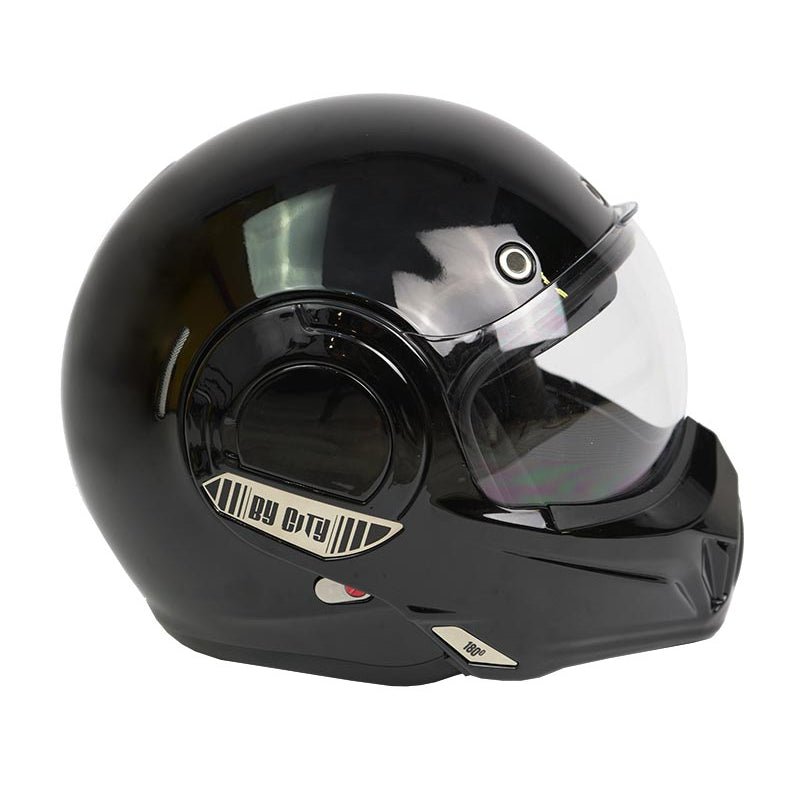 By City 180 Tech Flip Front Helmet - Black - available at Veloce Club